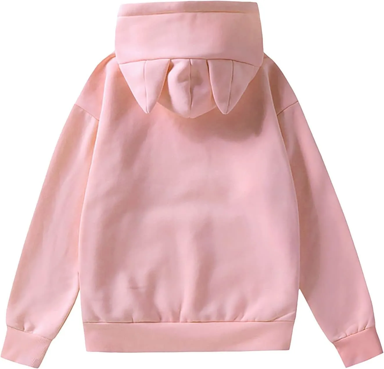 Wool Lined Cat Ear Hoodie Aesthetic Hoodies with Cat Ears Animal Oversized Sweatshirts Cute Animal Hoodies Loose Fit
