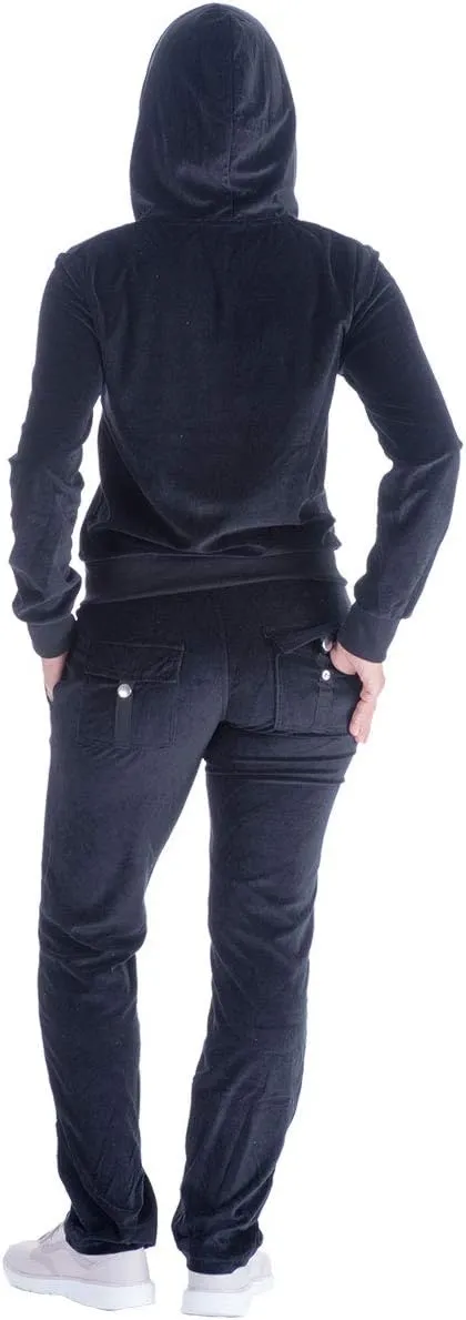 Yasumond Velour Tracksuit Womens 2 Pieces Joggers Outfits Jogging Sweatsuits Set Soft Sports Sweat Suits Pants
