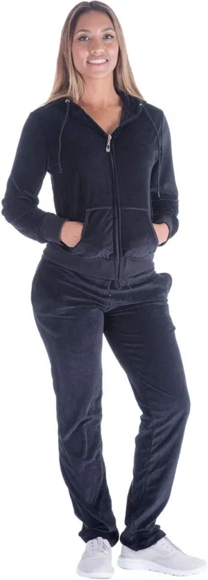 Yasumond Velour Tracksuit Womens 2 Pieces Joggers Outfits Jogging Sweatsuits Set Soft Sports Sweat Suits Pants