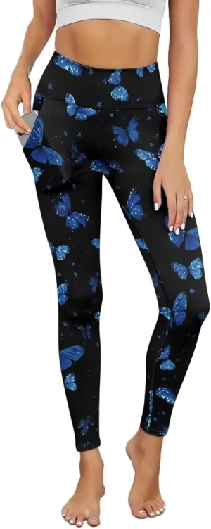 Yoga Pants with Pockets for Women High Waist Pants Plus Size Long Athletic Leggings Soft Tummy Control Yoga Pant