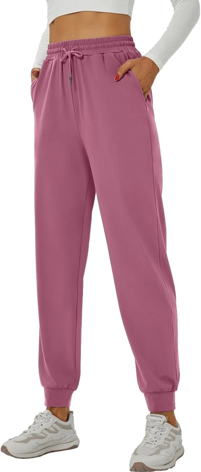 YOYOYOGA Sweatpants for Women Stretchy Joggers with Pockets Soft Baggy Workout Pants Gym Jogging Track Pants