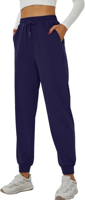 YOYOYOGA Sweatpants for Women Stretchy Joggers with Pockets Soft Baggy Workout Pants Gym Jogging Track Pants