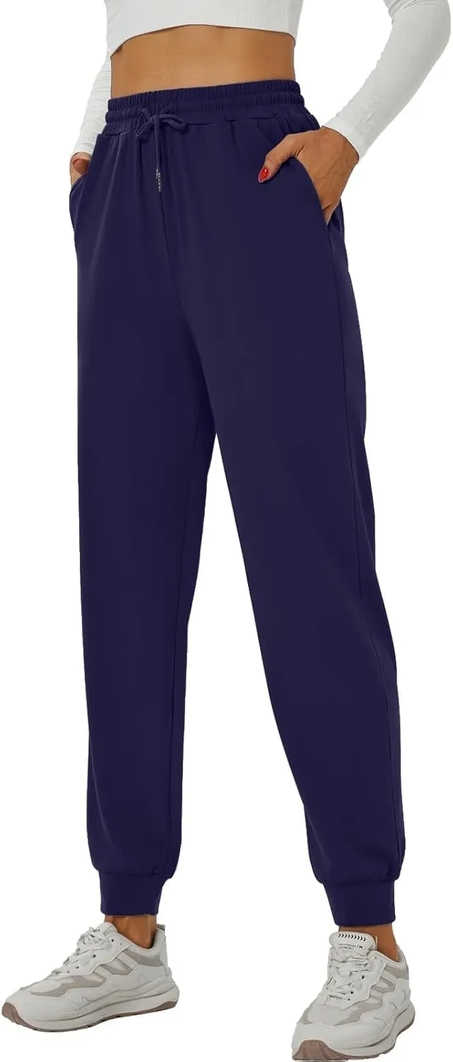 YOYOYOGA Sweatpants for Women Stretchy Joggers with Pockets Soft Baggy Workout Pants Gym Jogging Track Pants