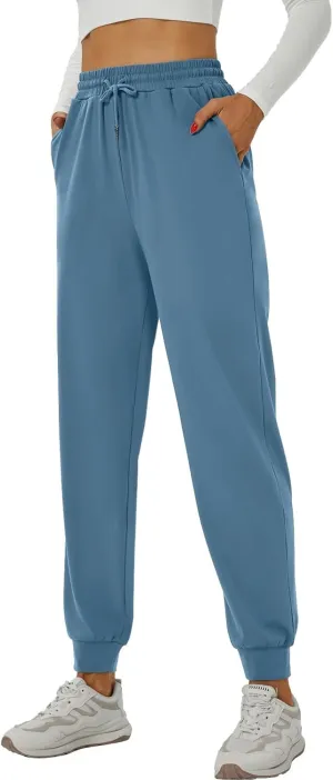 YOYOYOGA Sweatpants for Women Stretchy Joggers with Pockets Soft Baggy Workout Pants Gym Jogging Track Pants