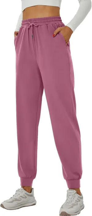 YOYOYOGA Sweatpants for Women Stretchy Joggers with Pockets Soft Baggy Workout Pants Gym Jogging Track Pants