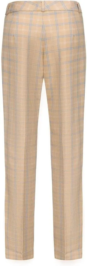 YUNCLOS Women's Vintage 2 Piece Plaid Suit Set 1 Button Stylish Blazer and Pants