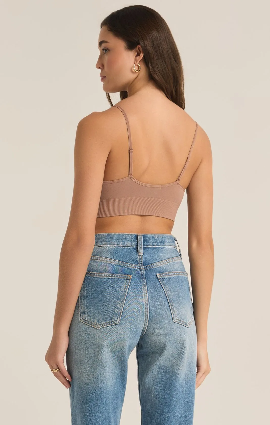 Z SUPPLY: Sophia T-Shirt Bra -Desert Taupe