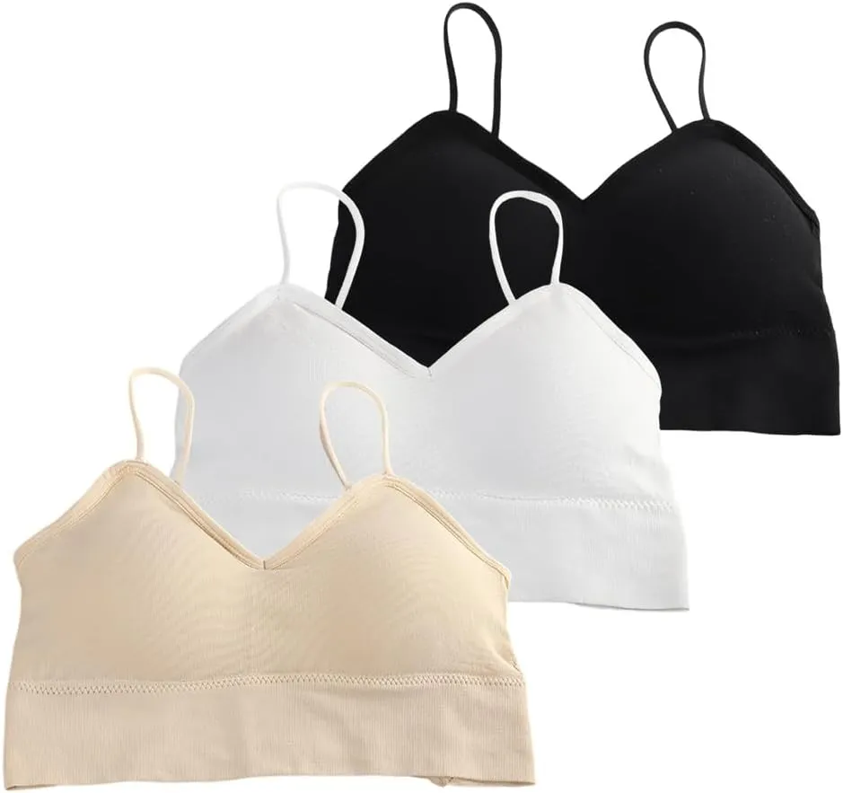 Zcargel Crisscross Camisole Bra 1/3/6PCS Sports Bra Straps Bras Camisole V Neck Women's Tank Top 2024