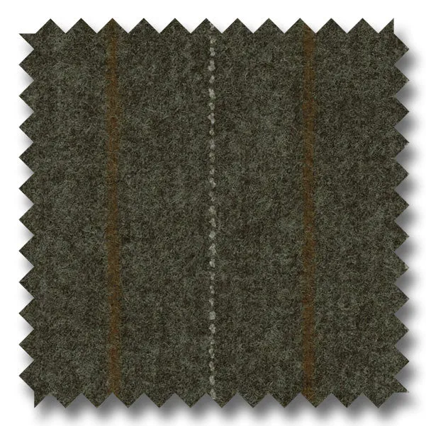 Zegna Gray with White & Gold Stripe Cashmere