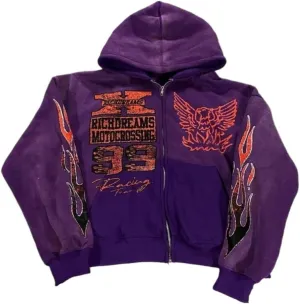 Zip Up Hoodie Y2k Unisex Oversized Graphic Hoodies Star Rapper Grunge Jackets Streetwear Emo Hip Hop 2000s Outerwear