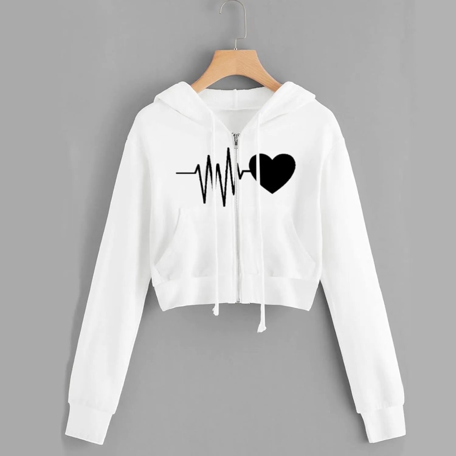 Zip Up Hoodies for Women Casual Solid Long Sleeve Zipper Pocket Shirt Hooded Sweatshirt Tops Hoodie Women plus Size