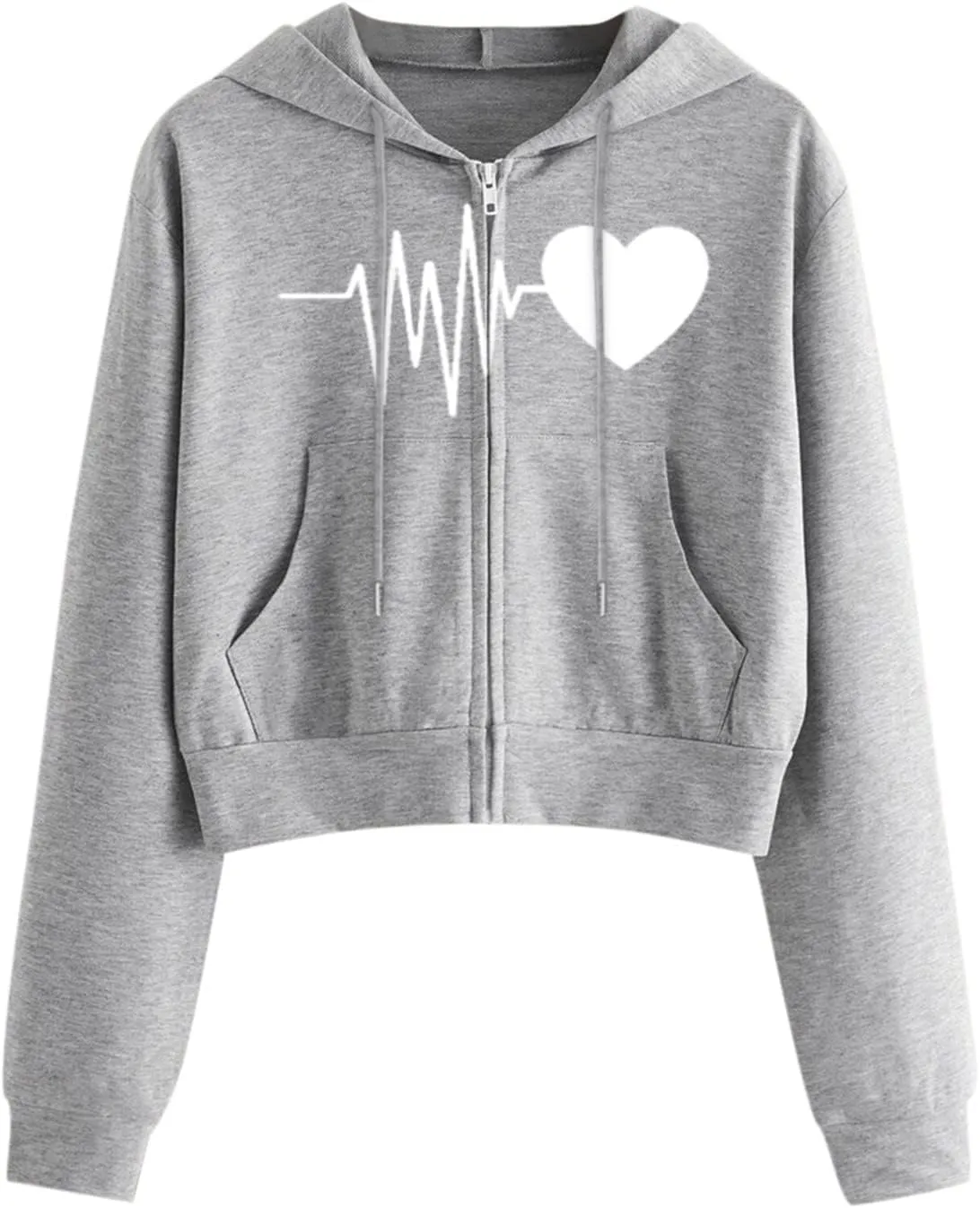 Zip Up Hoodies for Women Casual Solid Long Sleeve Zipper Pocket Shirt Hooded Sweatshirt Tops Hoodie Women plus Size