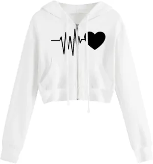 Zip Up Hoodies for Women Casual Solid Long Sleeve Zipper Pocket Shirt Hooded Sweatshirt Tops Hoodie Women plus Size